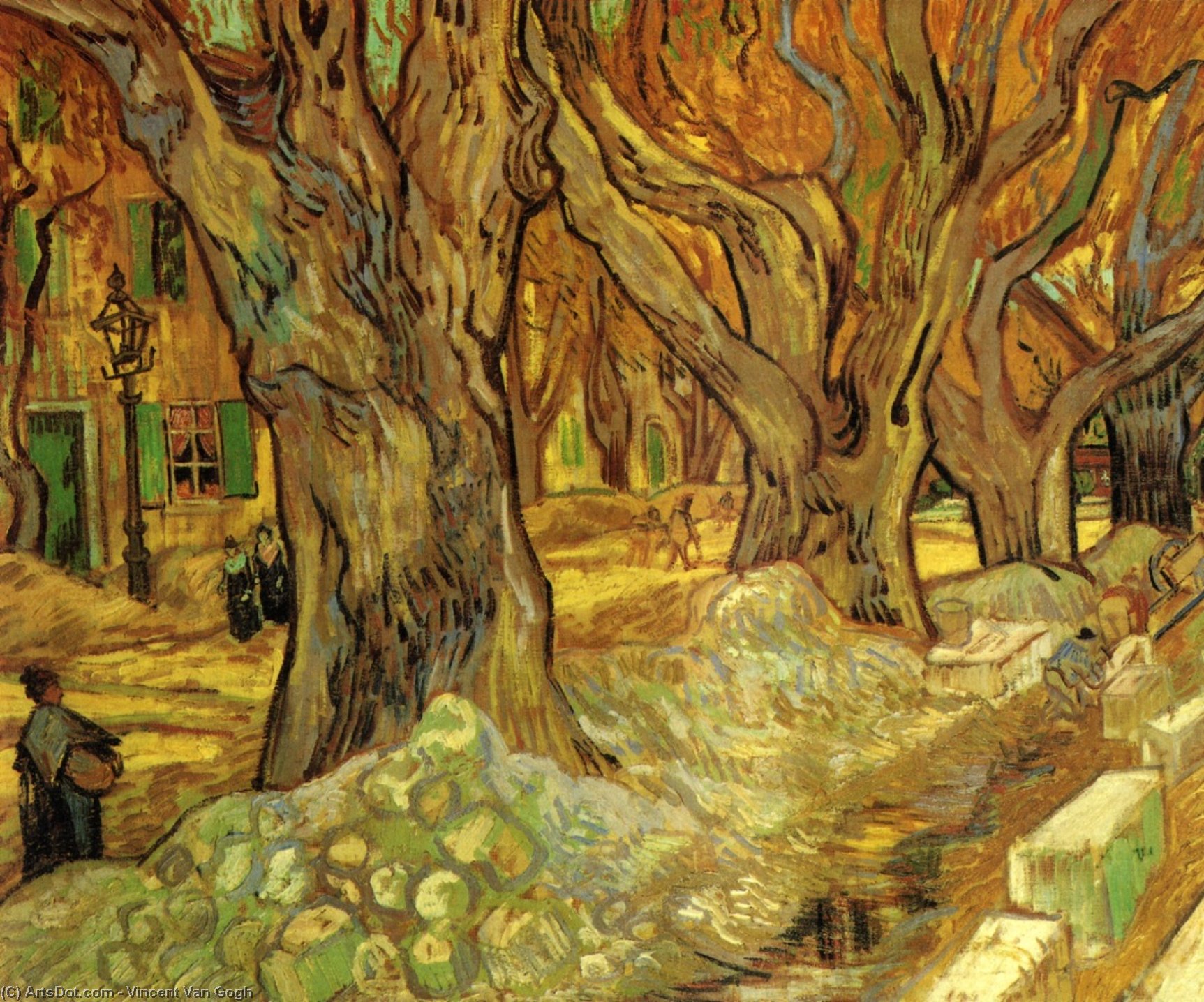 The Road Menders — Vincent Willem Van Gogh