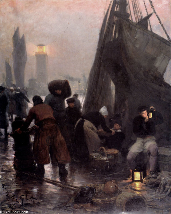 Preparing For Departure London — Victor Gabriel Gilbert