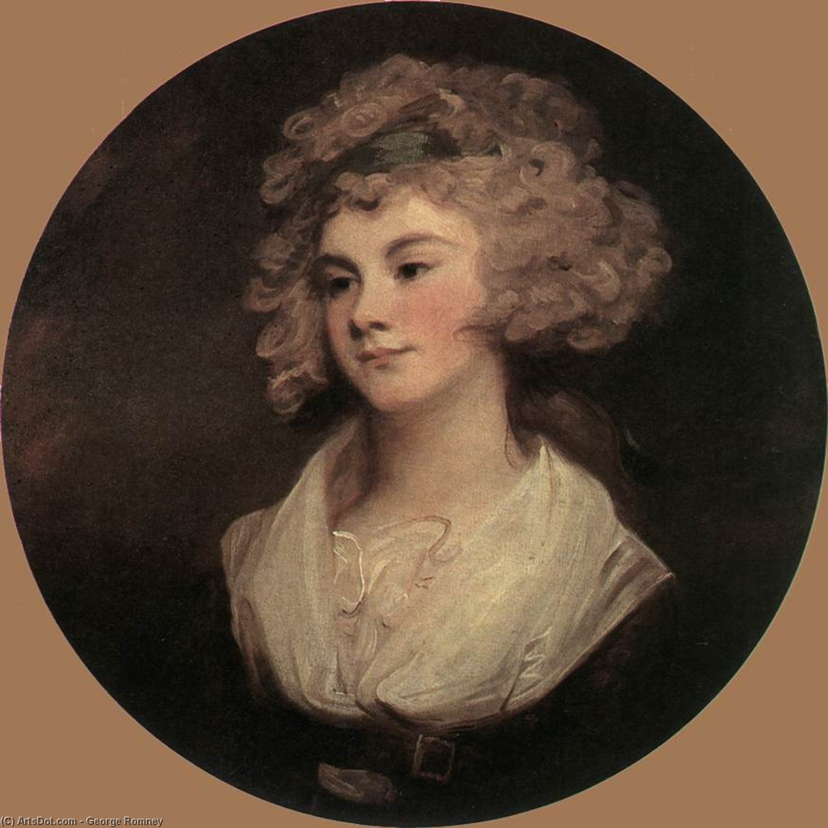 Lady In A Brown Robe — George Romney