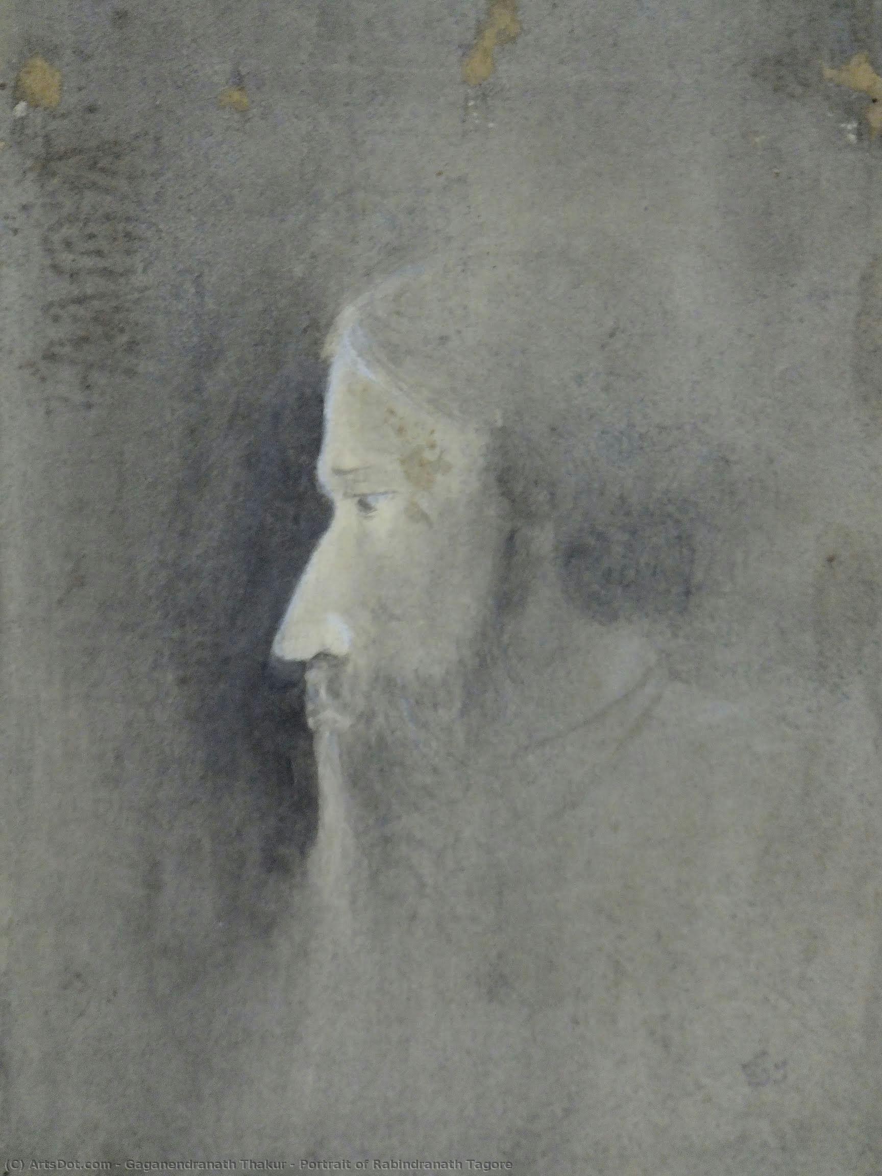 Portrait Of Rabindranath Tagore — Gaganendranath Thakur