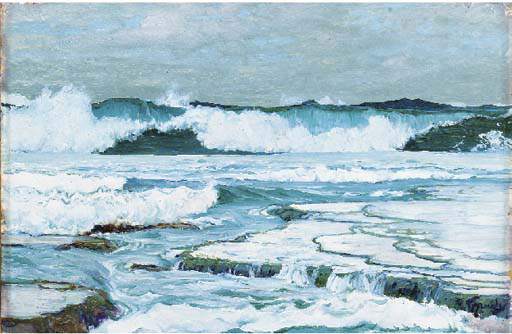 Breaking Surf — Frederick Judd Waugh