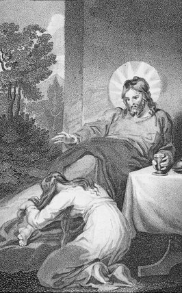 Mary Anointing The Saviour's Feet — William Hopwood