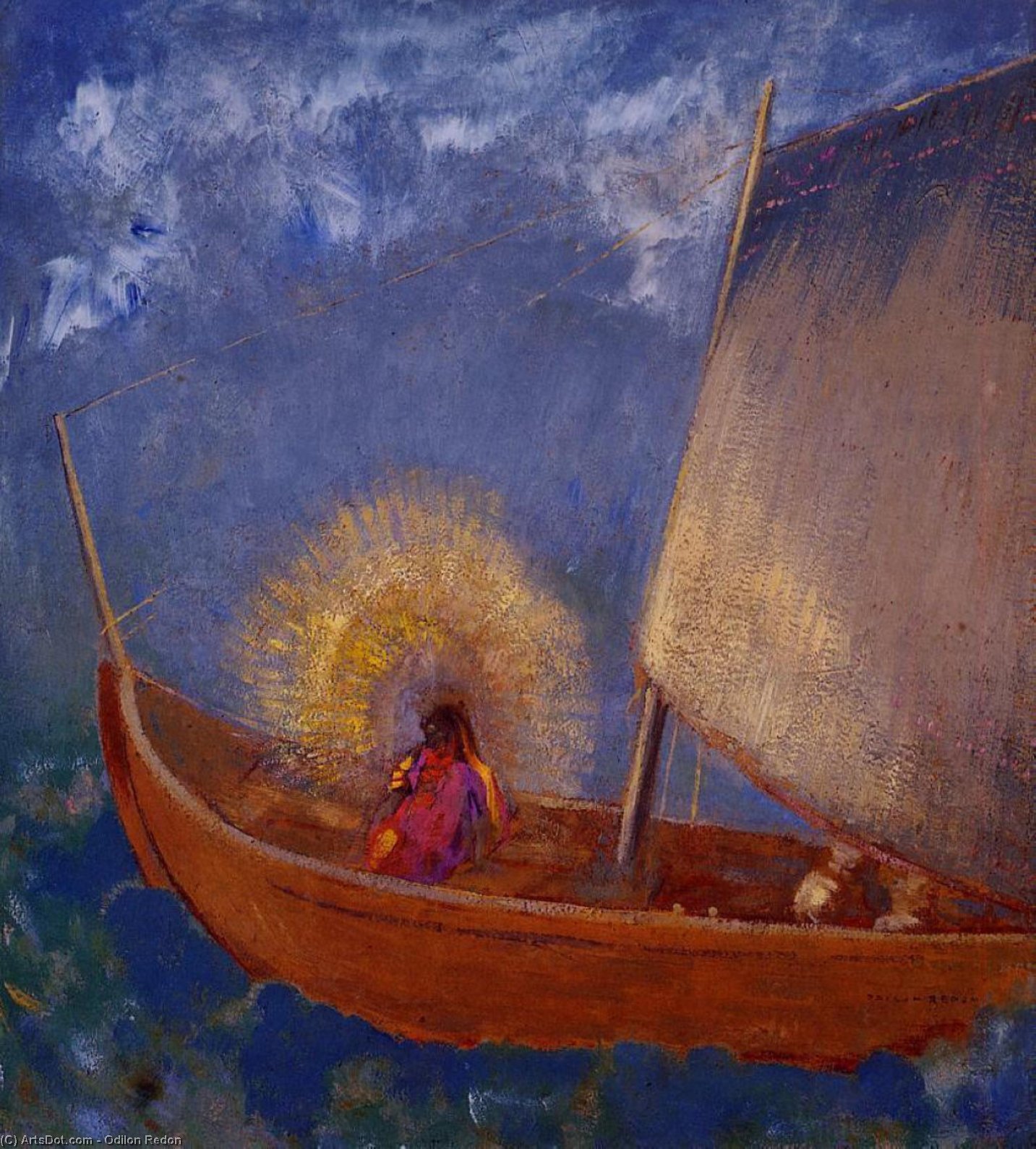 Mysterious Boat — Odilon Redon