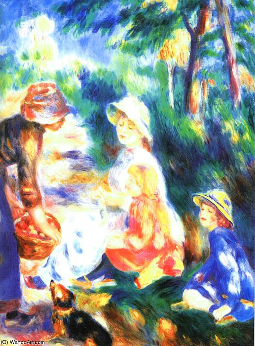 The Apple-seller, Oil On Canvas, Cleveland Muse — Pierre-auguste Renoir