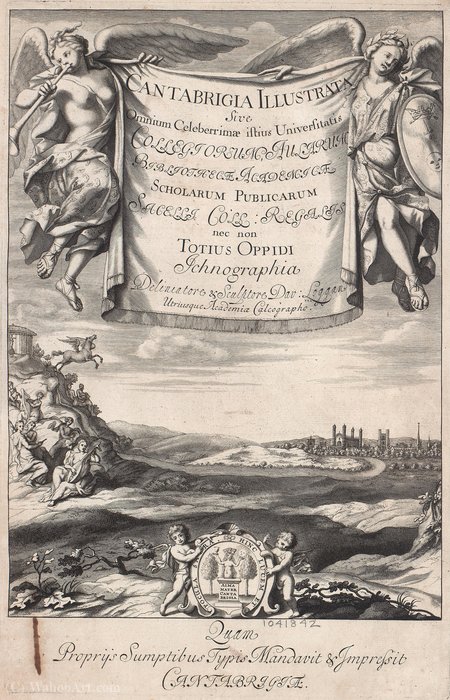 Title Page Of Cantabrigia Illustrata — David Loggan