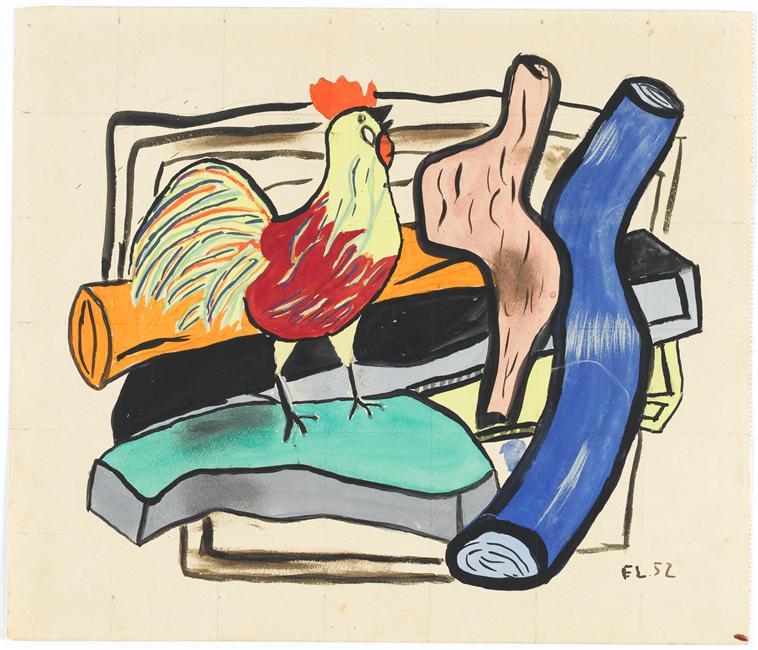 Rooster And Logs — Fernand Léger
