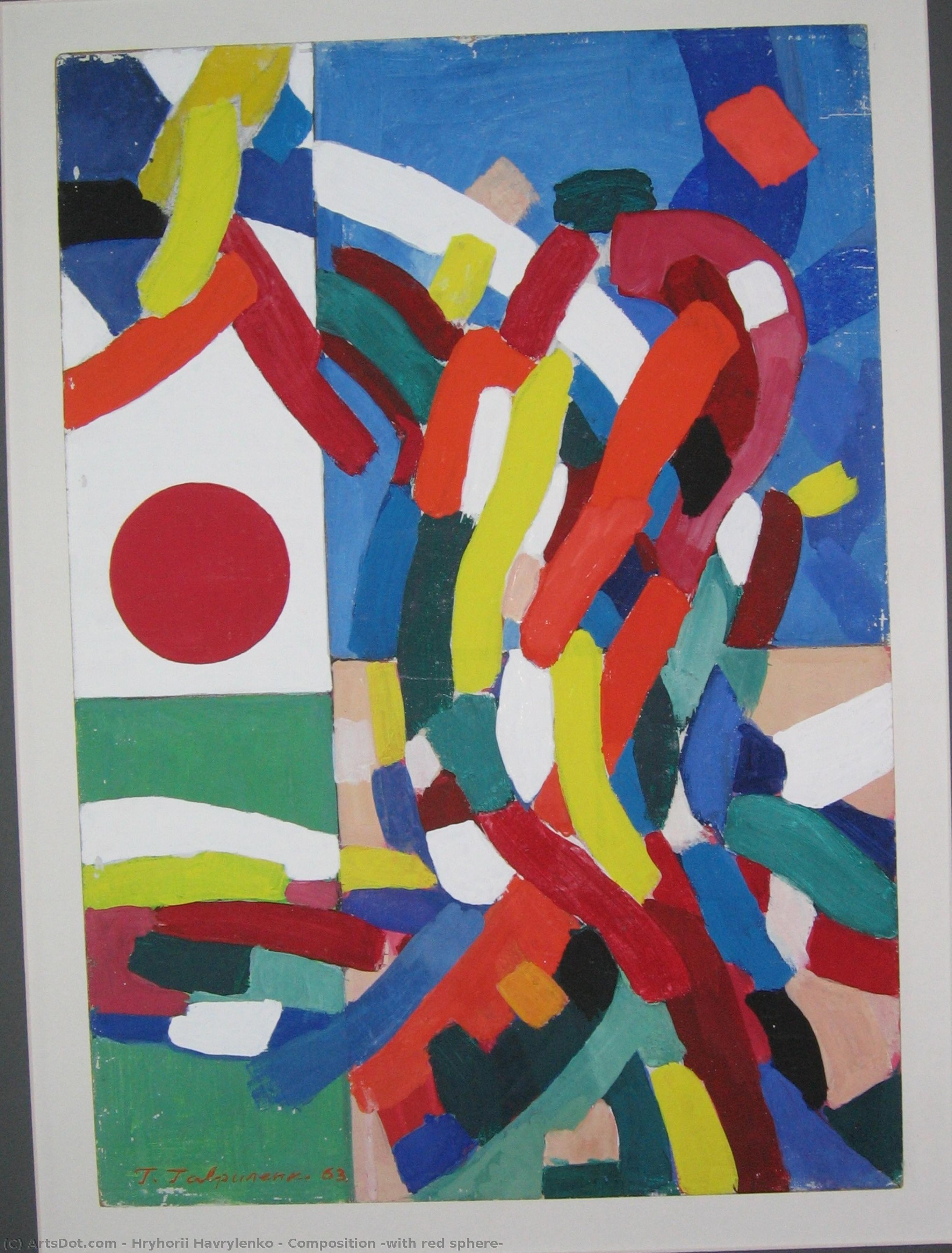 Composition (with Red Sphere) — Hryhorii Havrylenko