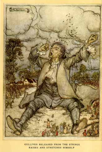 Gulliver 1 — Arthur Rackham