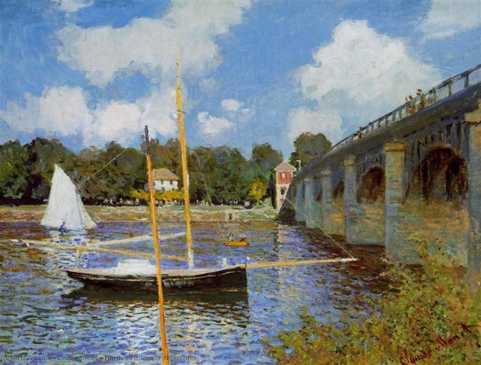 The Road Bridge At Argenteuil — Claude Monet