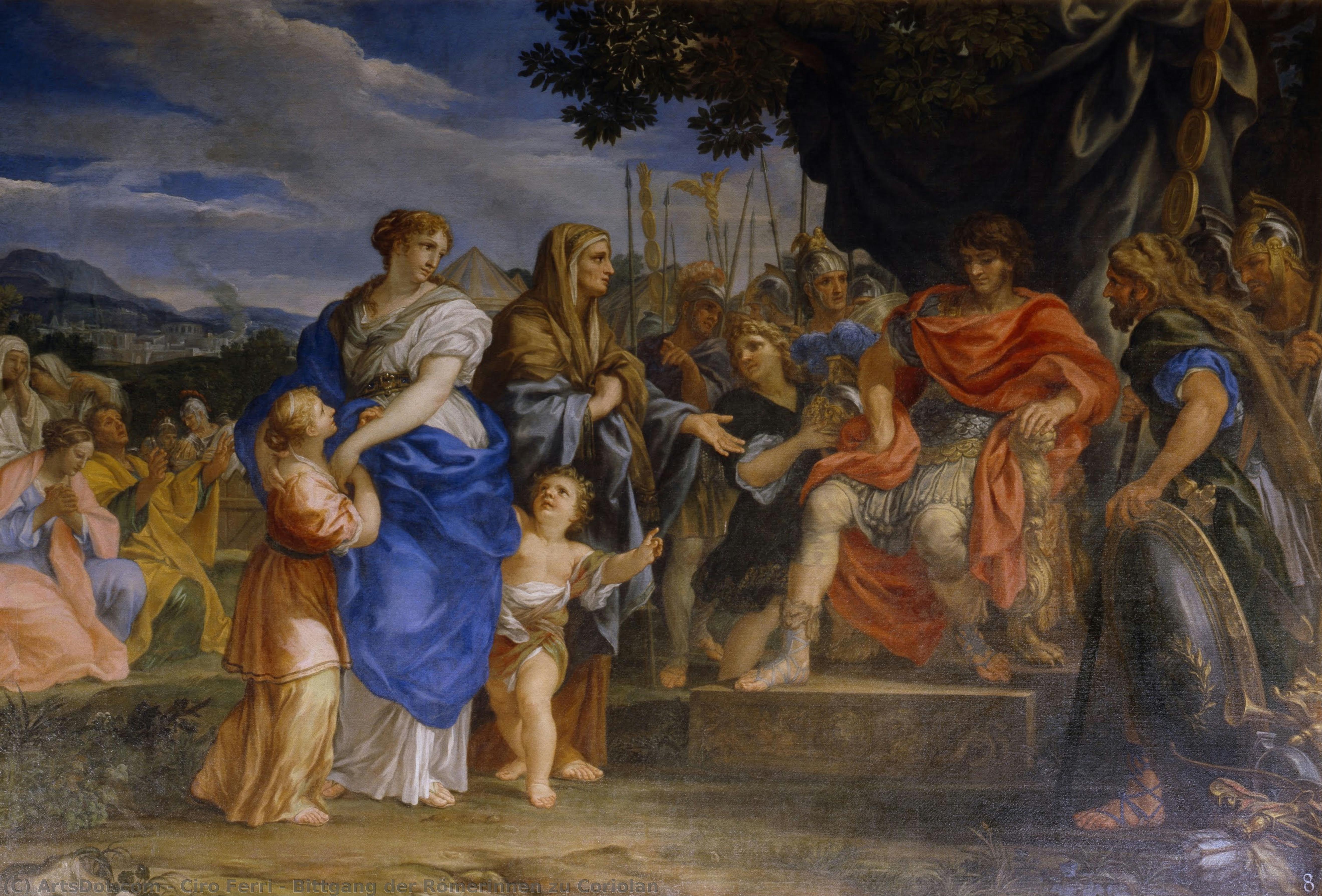 Bittgang Der Römerinnen Zu Coriolan — Ciro Ferri