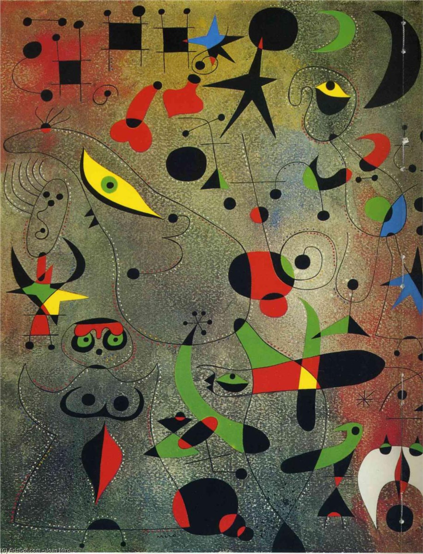 Constellation Awakening At Dawn — Joan Miró