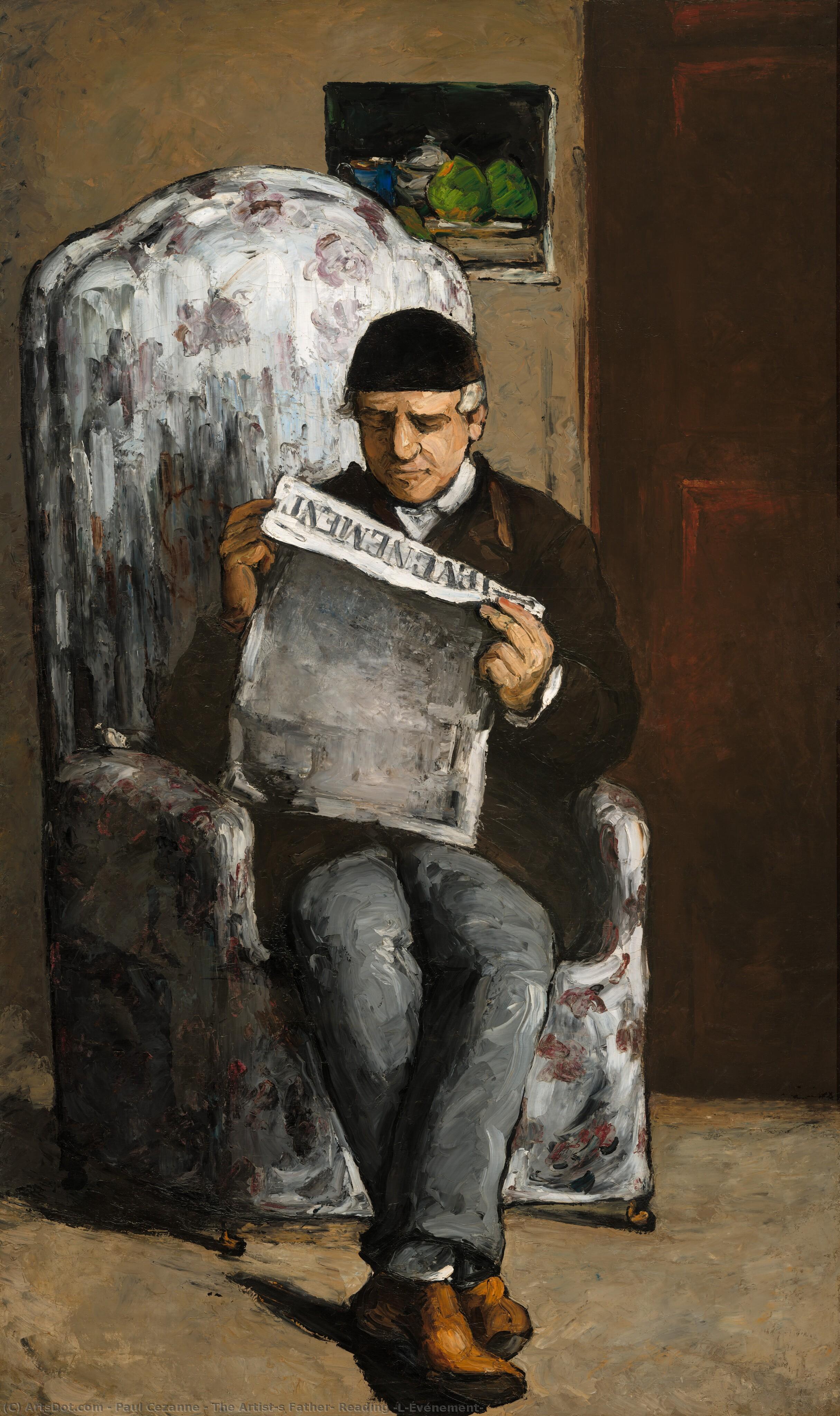 The Artist's Father, Reading 'l'événement' — Paul Cézanne