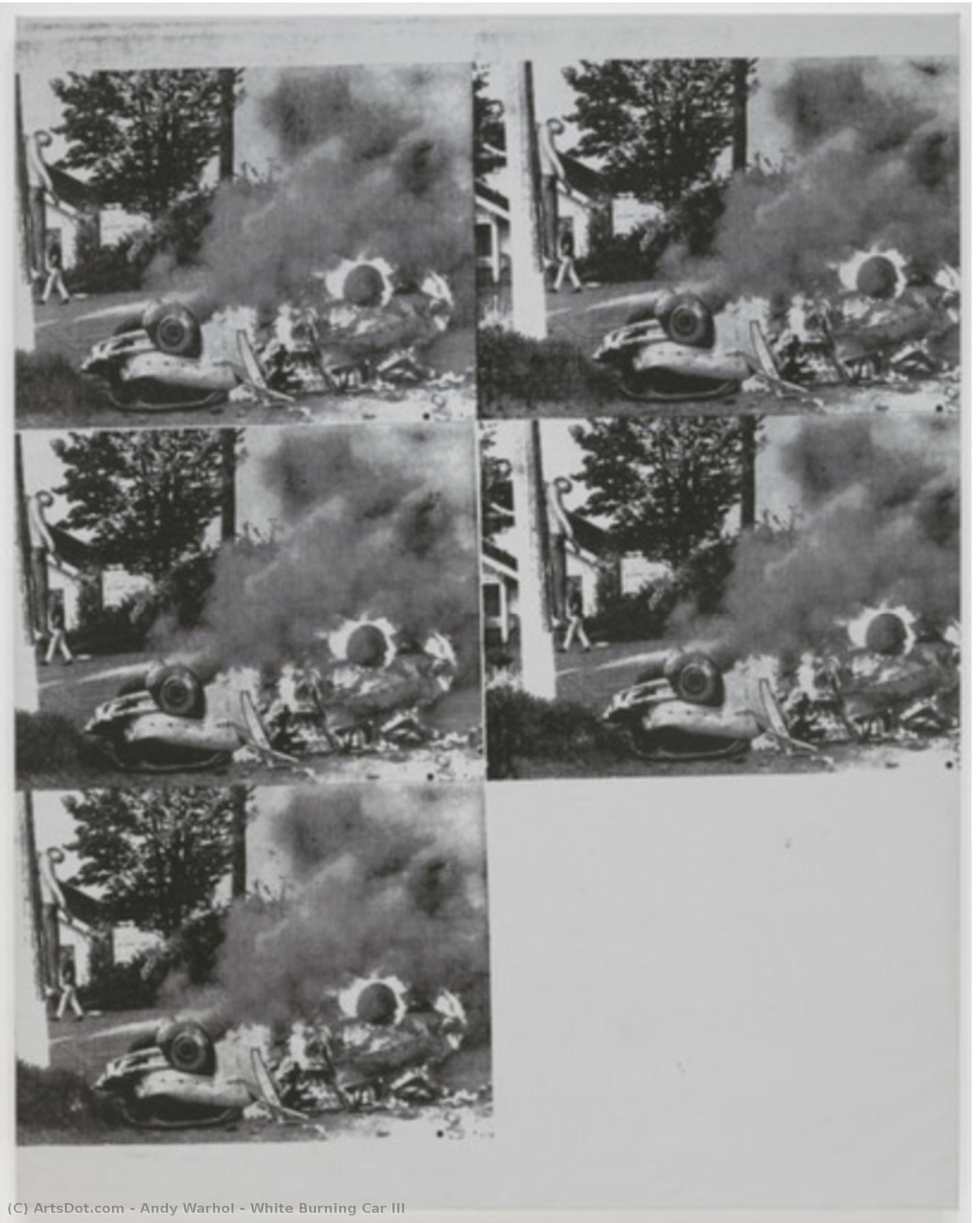 White Burning Car Iii — Andy Warhol