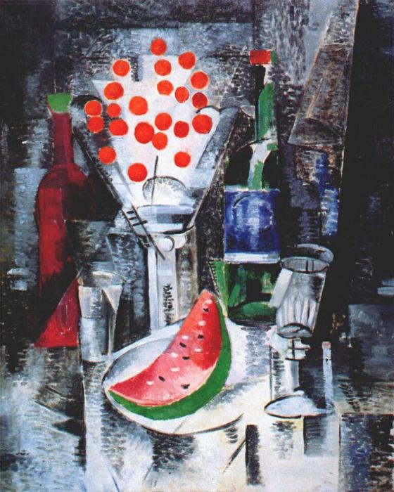 Still Life, Bowl Of Cherries — Aleksandra Ekster