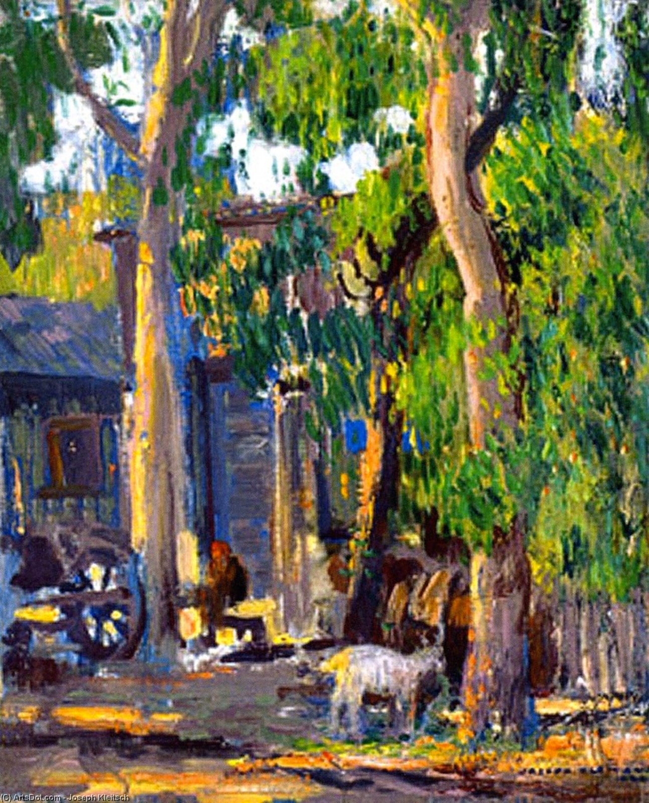 Under Eucalyptus, Laguna Beach — Joseph Kleitsch