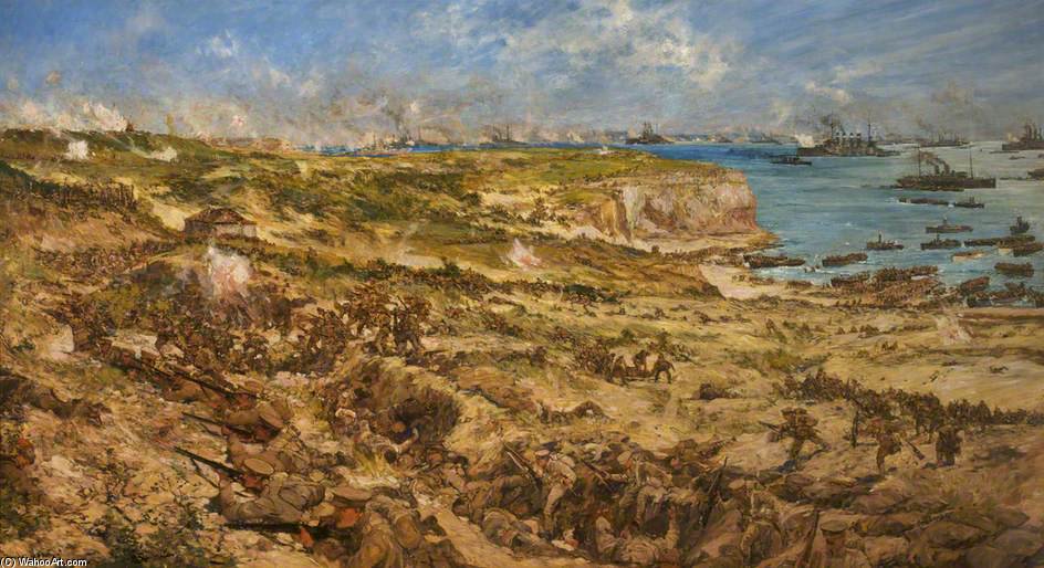 The Gallipoli Landing — Charles Edward Dixon