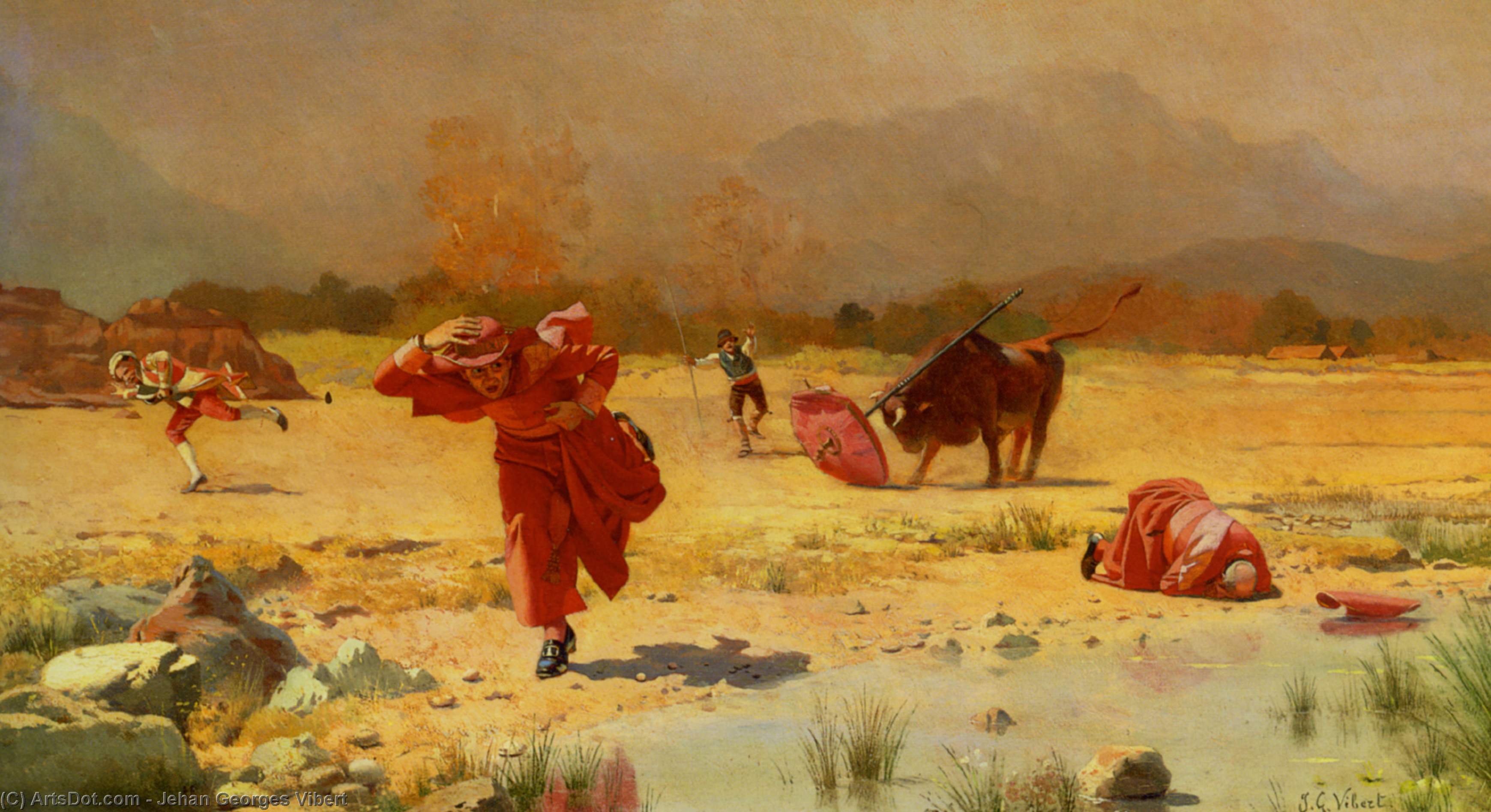 The Church In Danger — Jehan Georges Vibert