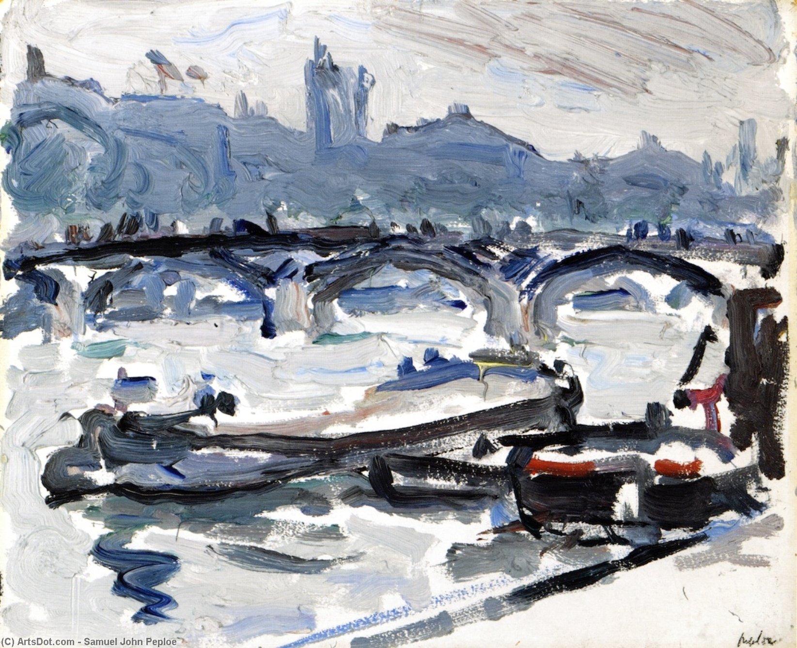 On The Seine — Samuel John Peploe