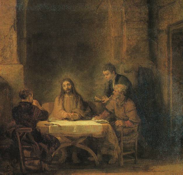 Supper At Emmaus Louvre — Rembrandt Van Rijn