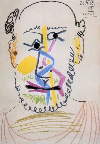 Head Of A Bearded Man — Pablo Picasso