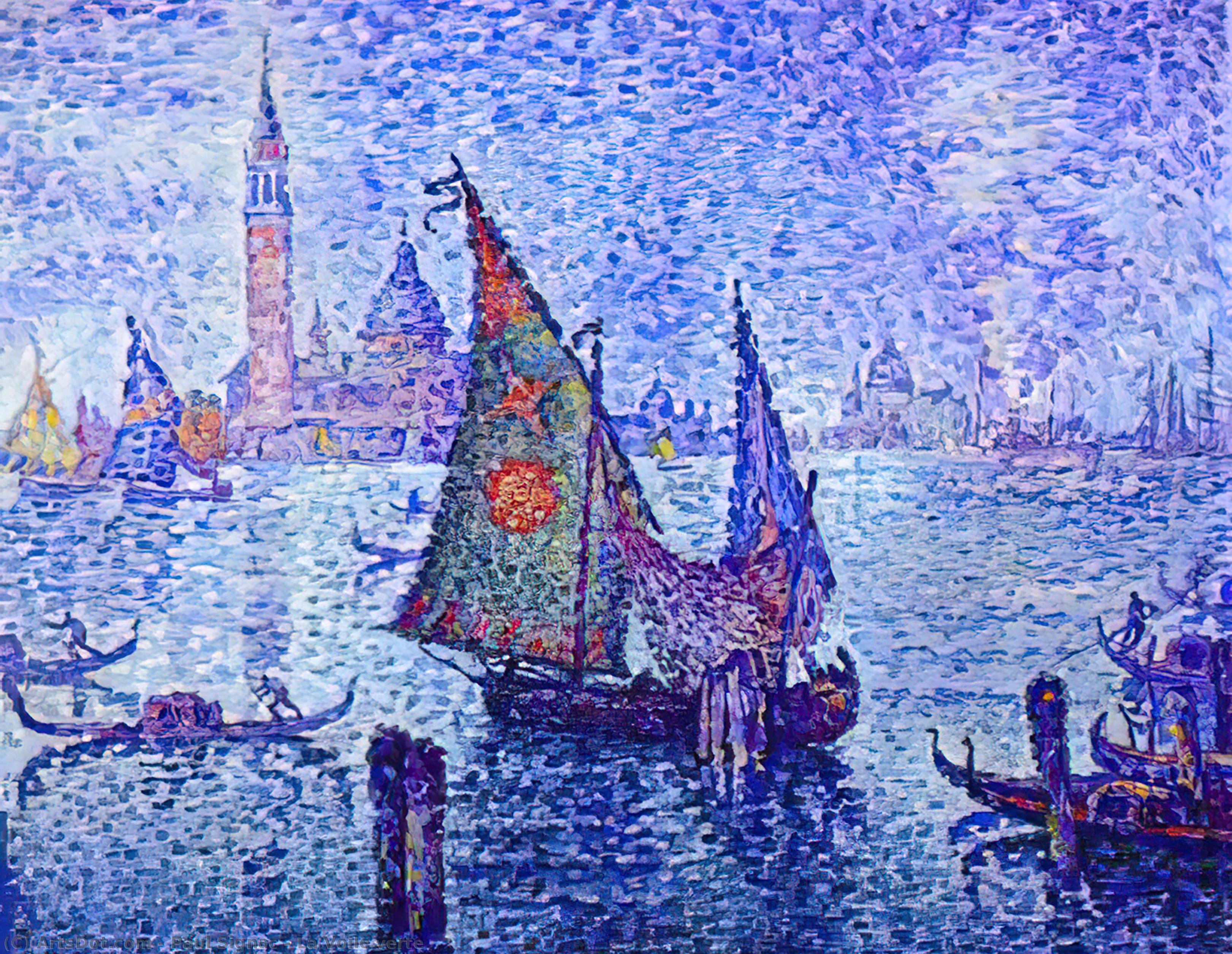 La Voile Verte — Paul Signac