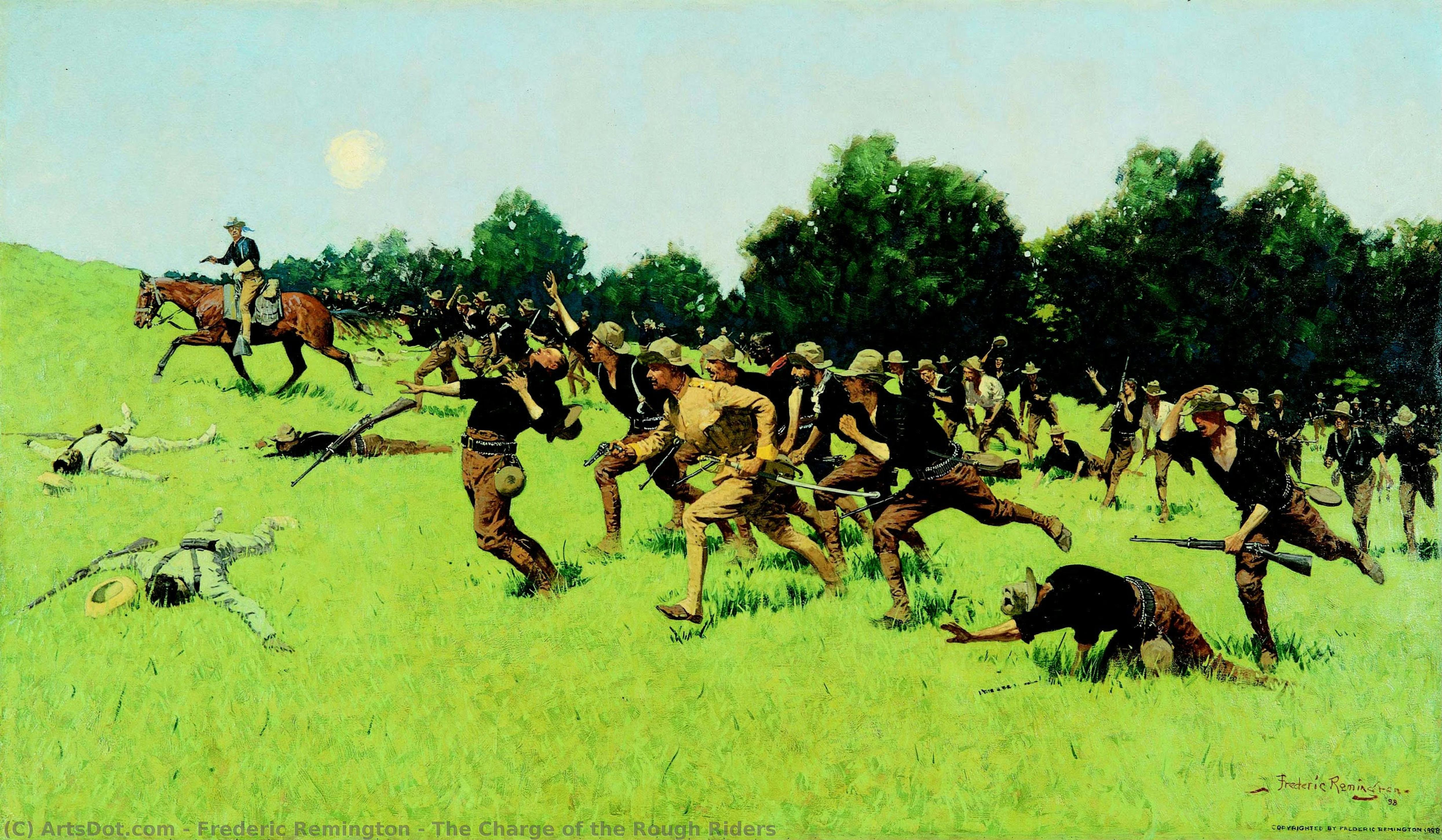 The Charge Of The Rough Riders — Frederic Remington