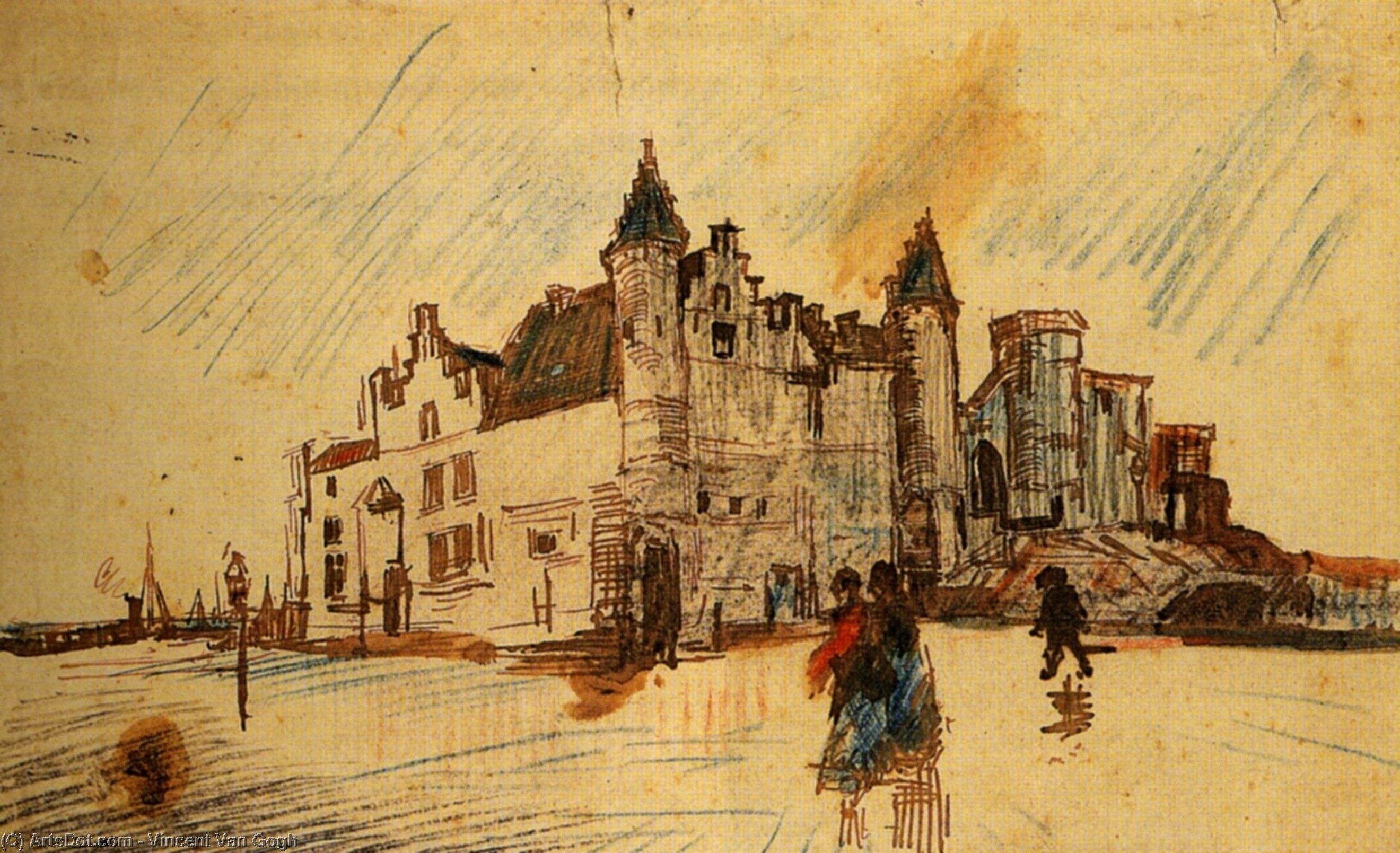 View Of Het Steen — Vincent Willem Van Gogh
