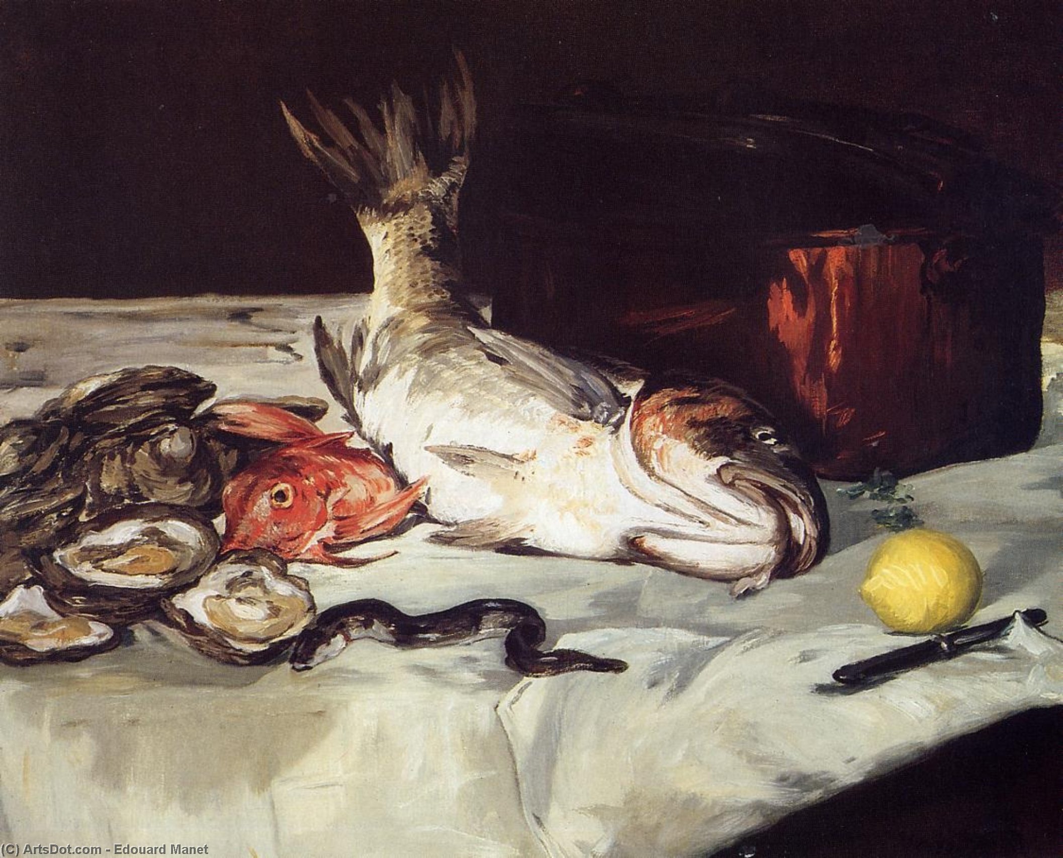 Still Life With Fish — Édouard Manet