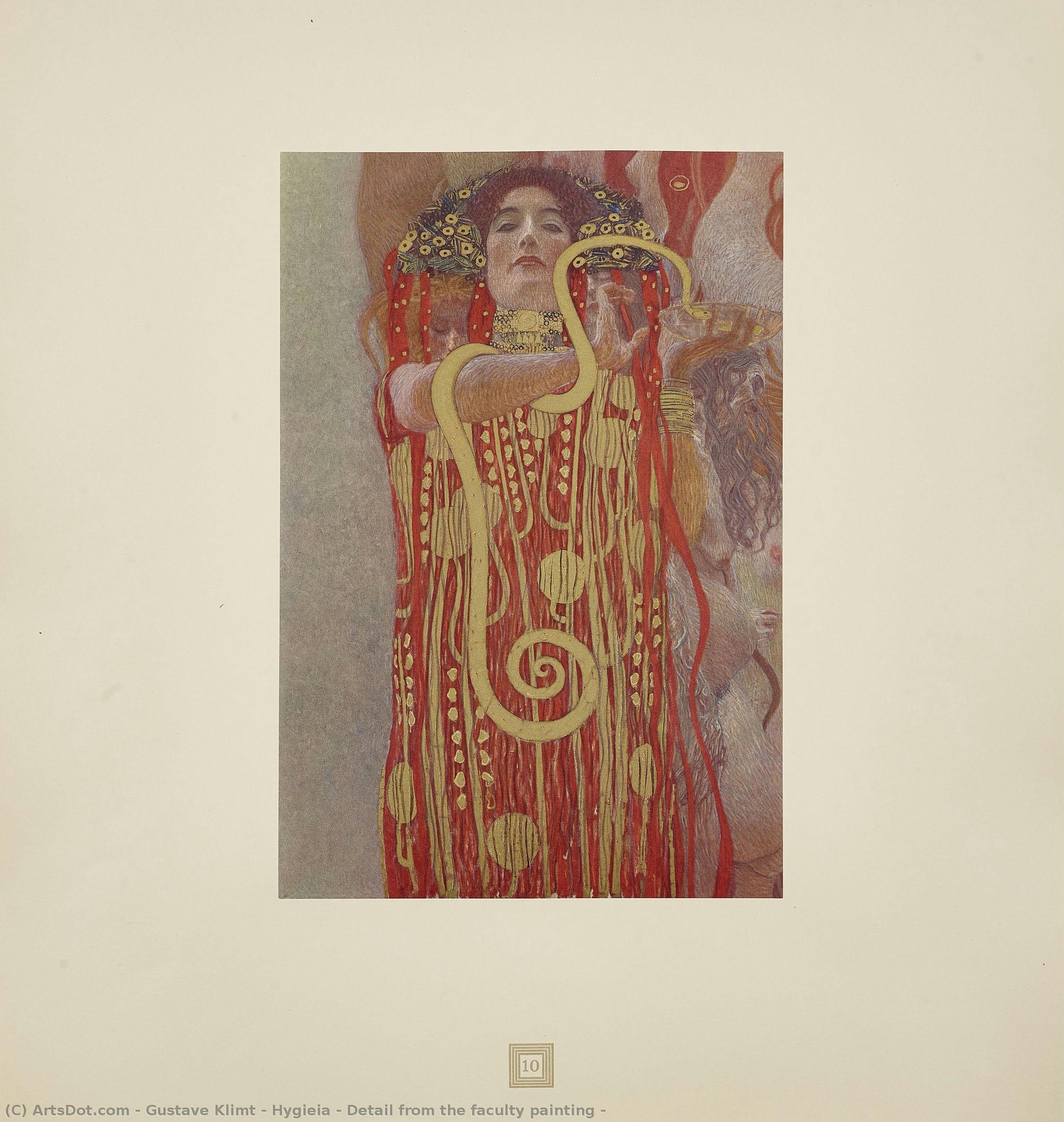Hygieia - Detail From The Faculty Painting — Gustav Klimt