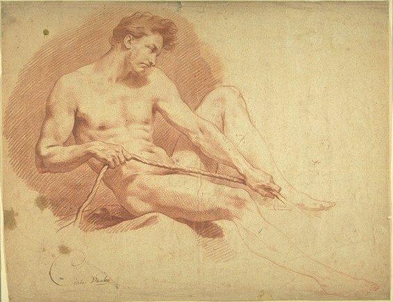 Man Pulling A Rope — Charles-andré Van Loo