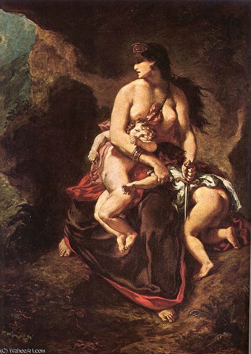 Medea, Oil On Canvas. — Eugène Delacroix