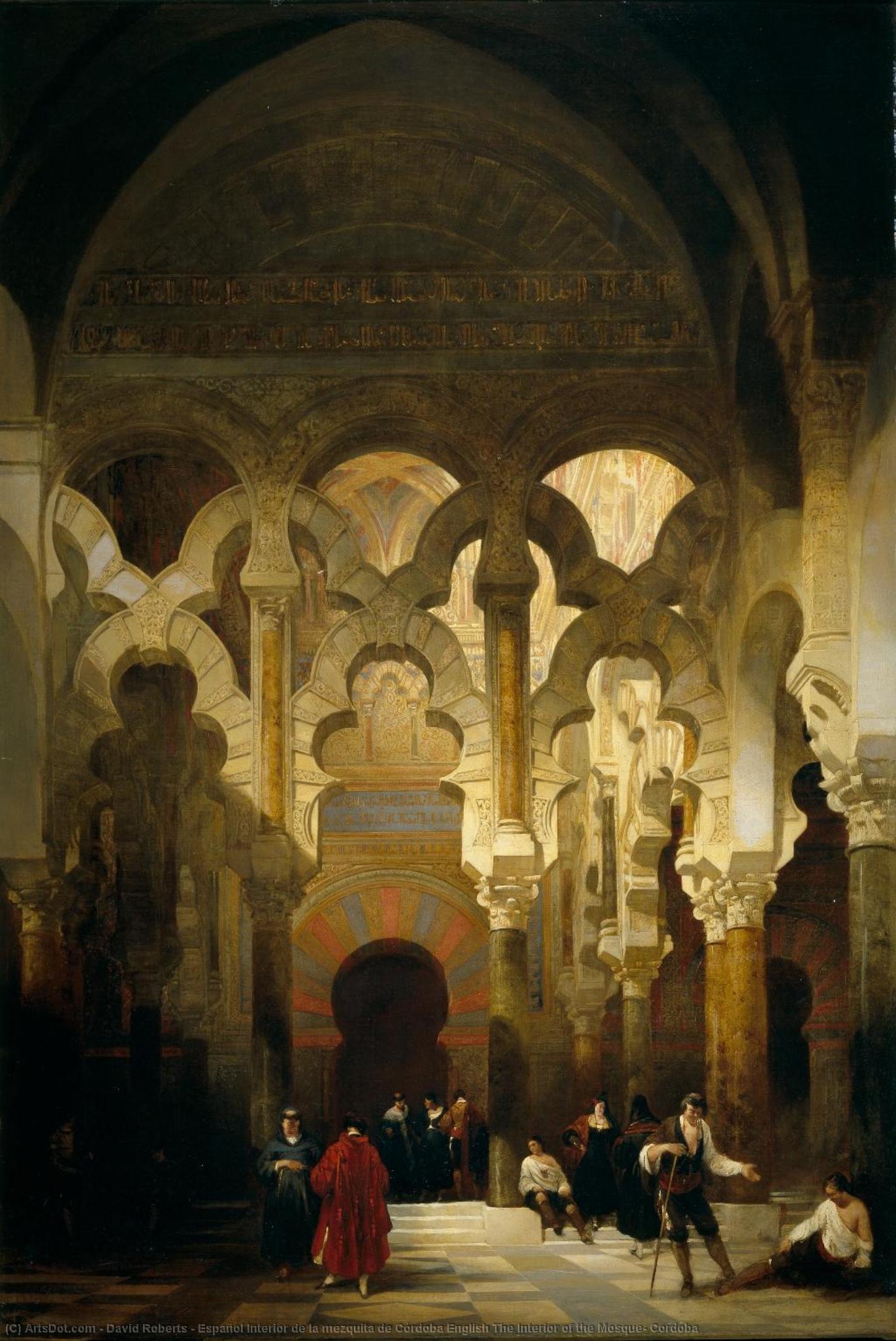 Español Interior De La Mezquita De Córdoba English The Interior Of The Mosque, Cordoba — David Roberts