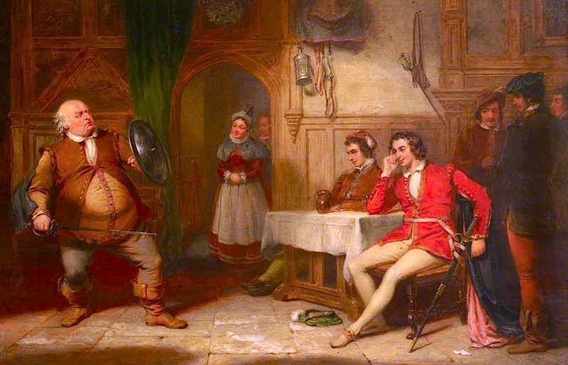 Falstaff Relating His Gadshill Adventure At The Boar's Head — George Clint