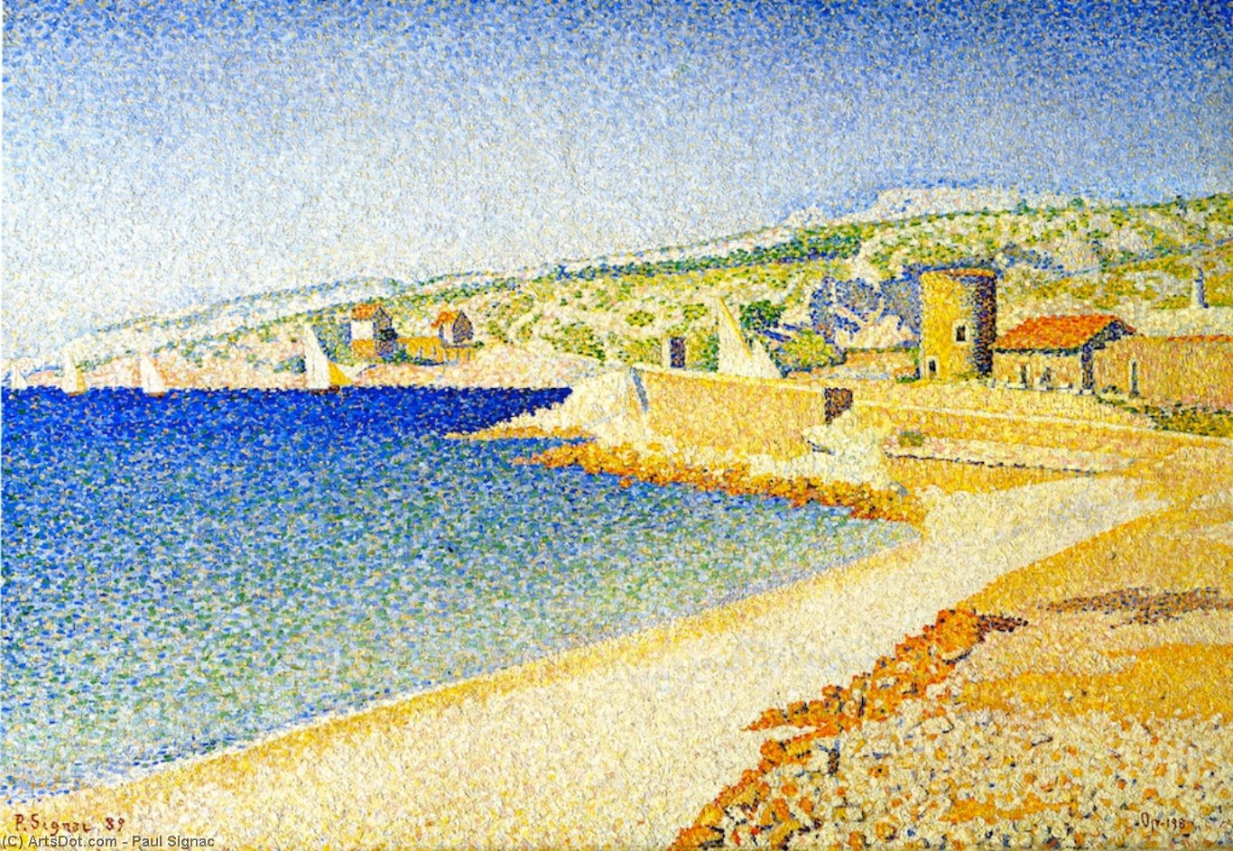 The Jetty, Cassis, Opus 198 — Paul Signac