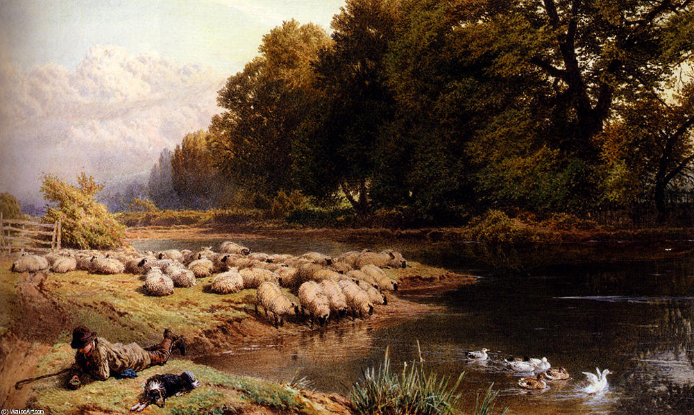 The Shepherd's Rest — Myles Birket Foster