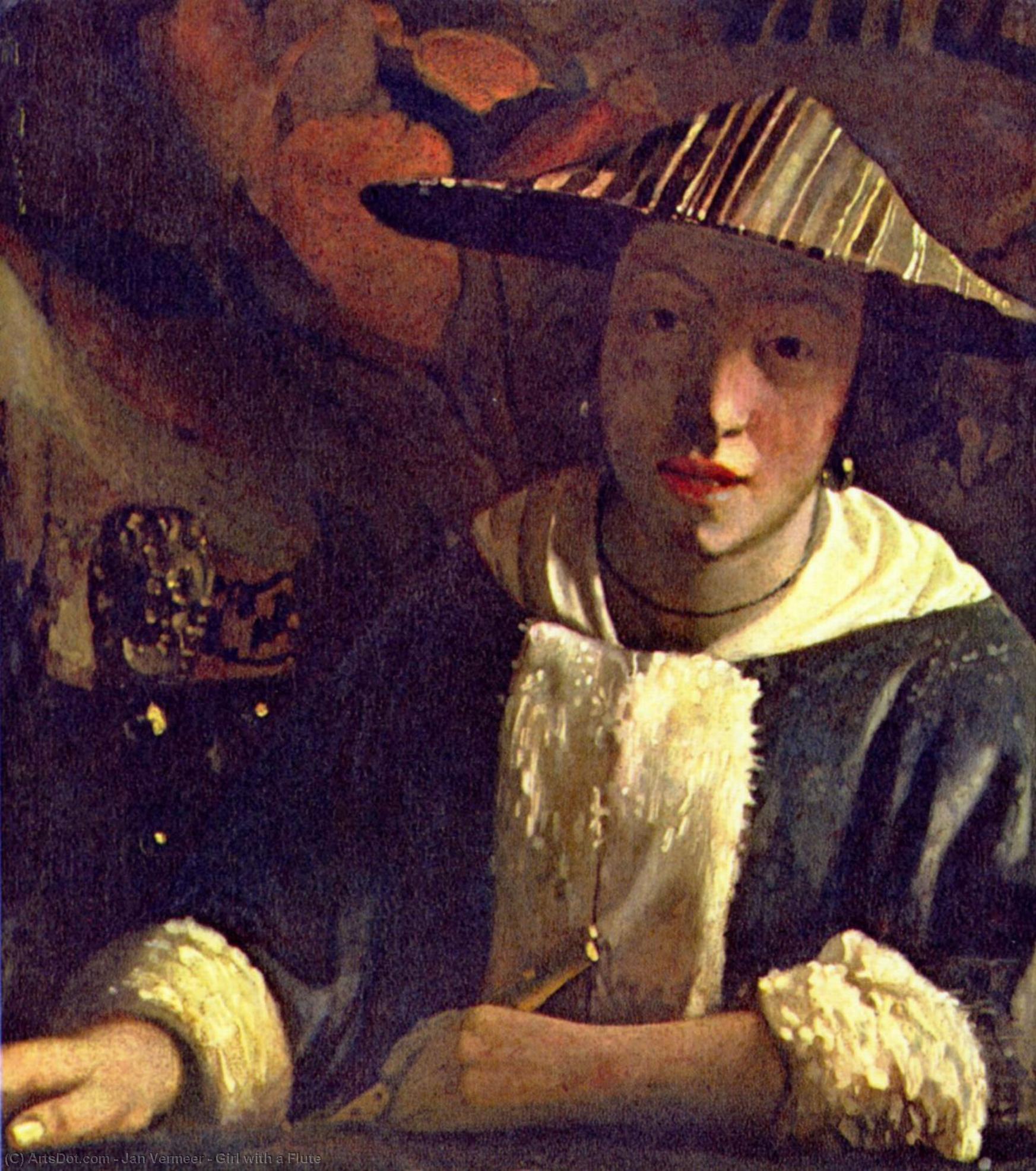 Girl With A Flute — Johannes Vermeer
