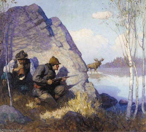 The Moose Hunters — N.c. Wyeth
