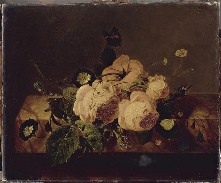 Roses Et Papillons — Jan Frans Van Dael