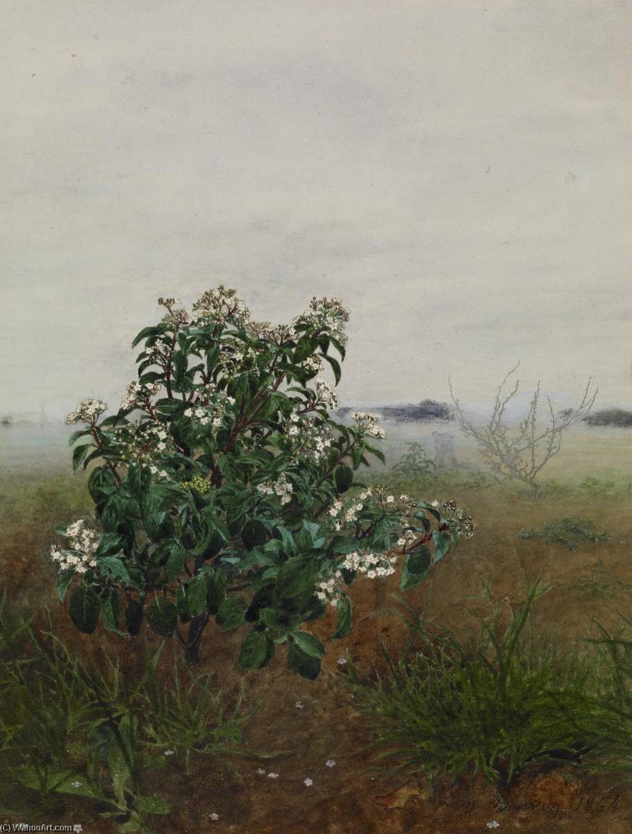The Flowering Shrub — Léon Bonvin