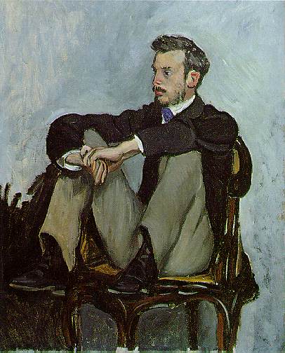 Portrait Of Pierre-auguste Renoir, Oil On Canv — Frédéric Bazille