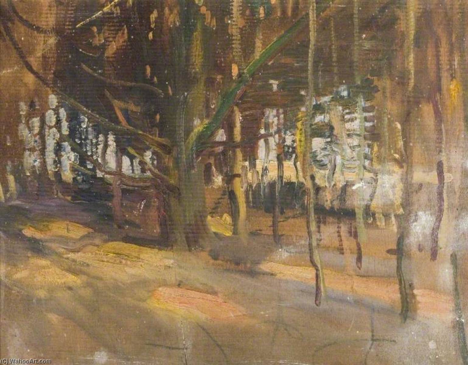 Study Of A Wood (verso) — Sir Alfred James Munnings