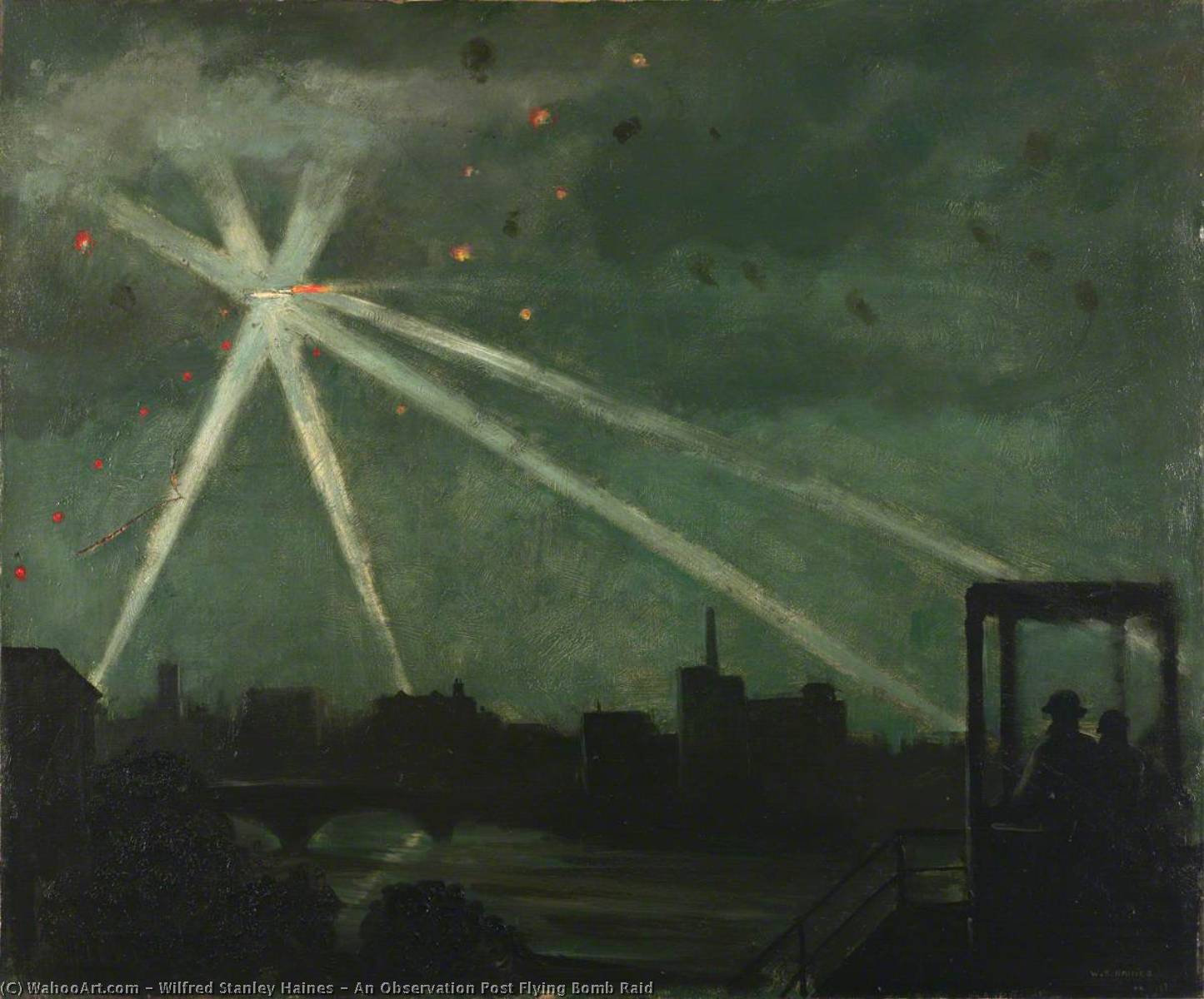 An Observation Post Flying Bomb Raid — Wilfred Stanley Haines