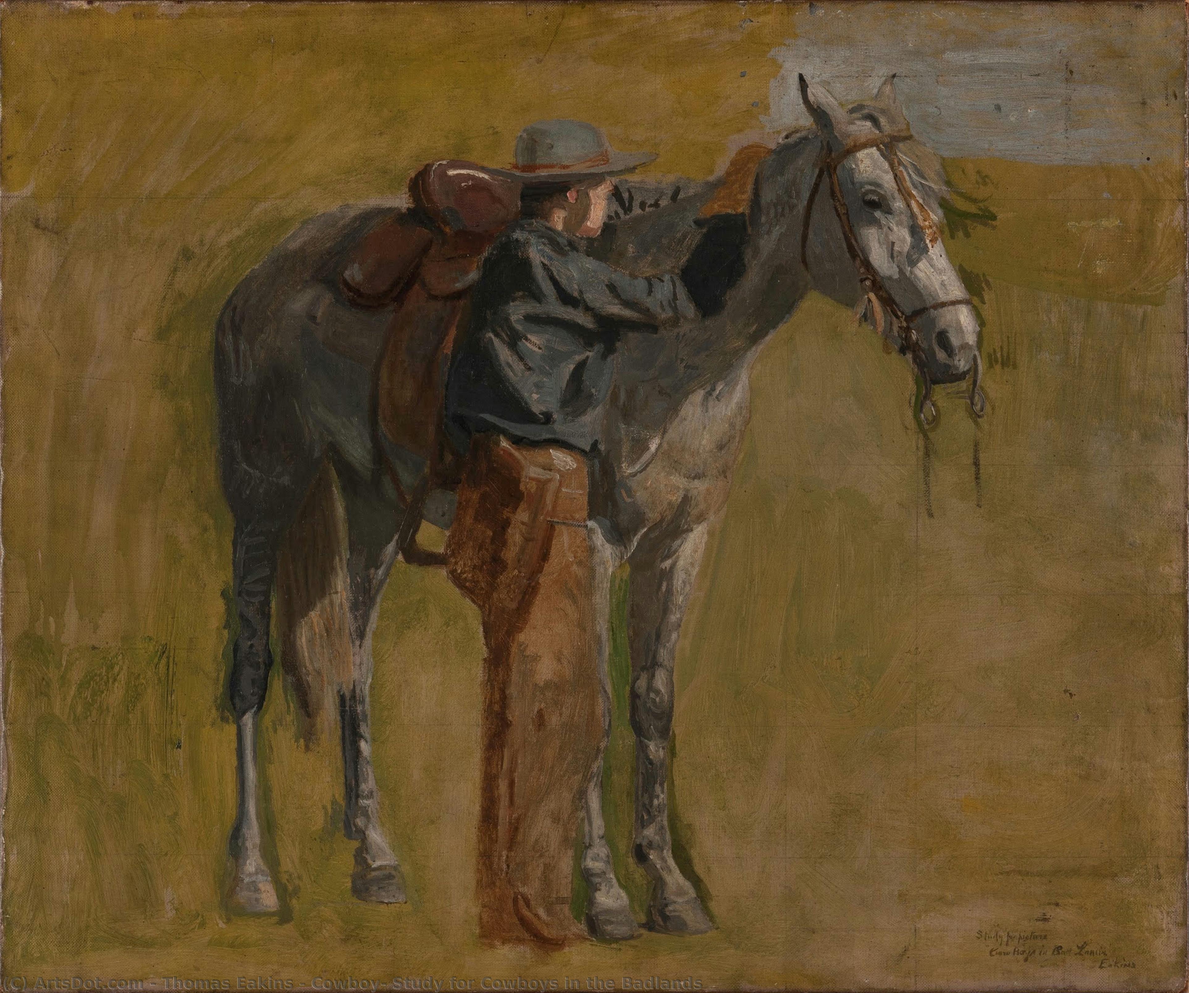 Cowboy: Study For Cowboys In The Badlands — Thomas Eakins