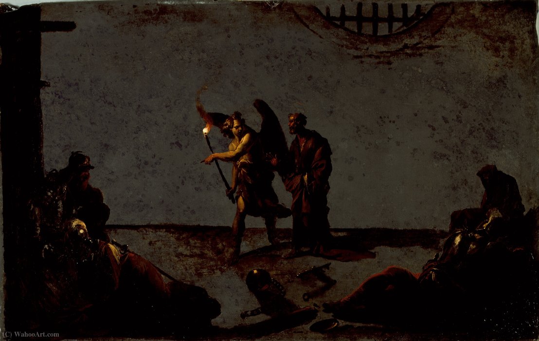 The Liberation Of Saint Peter — Leonaert Bramer