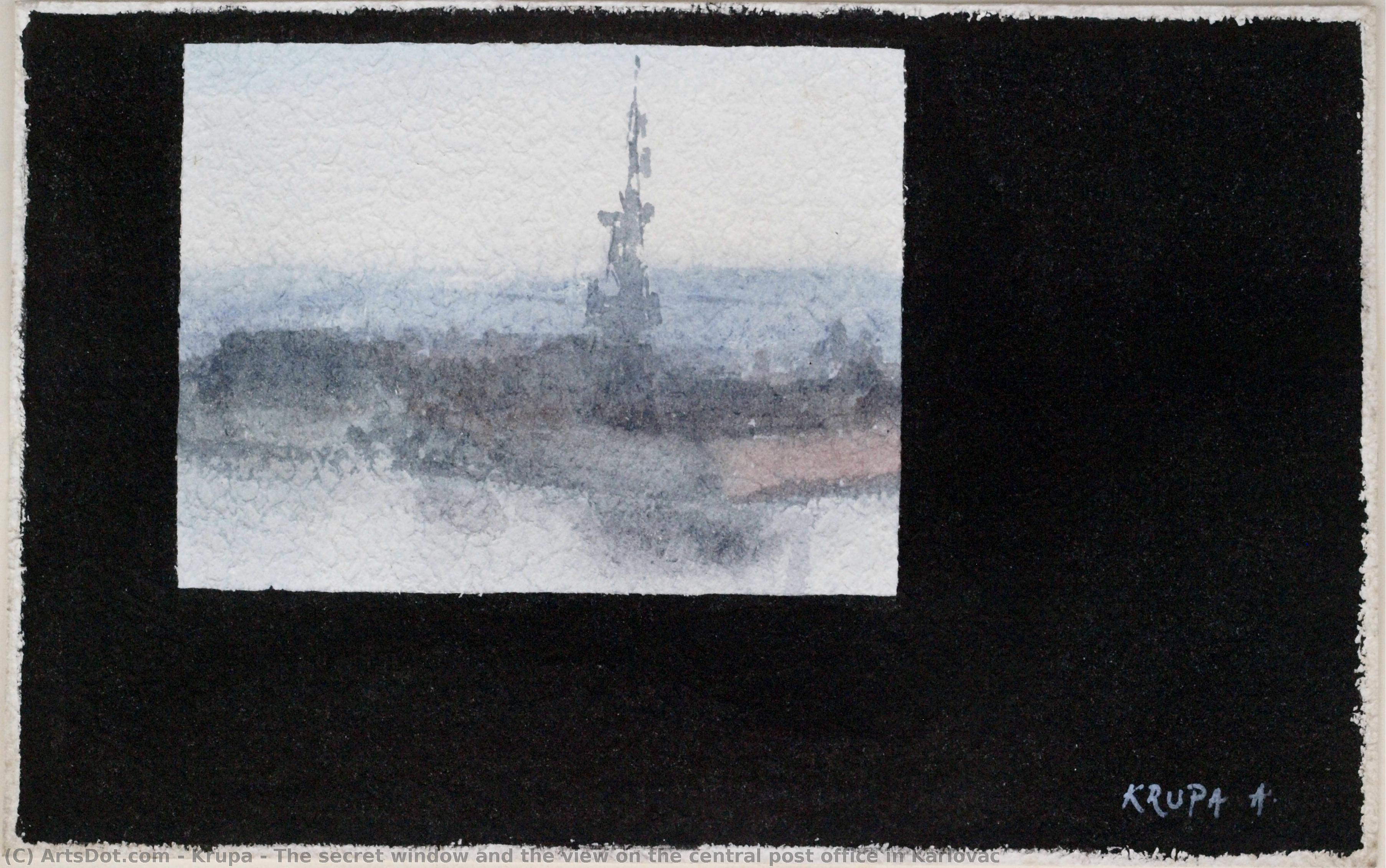 The Secret Window And The View On The Central Post Office In Karlovac — Krupa