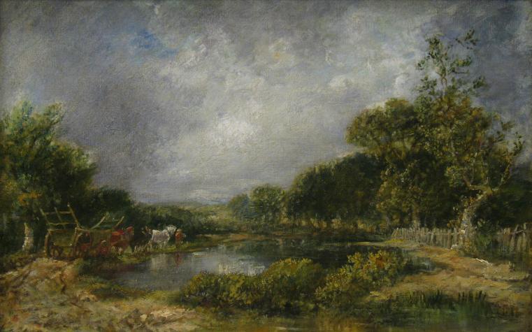 Landscape With Hay Cart 1 — David Cox