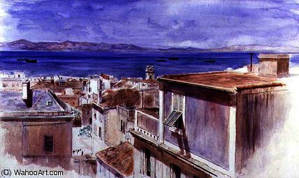 Gibraltar With The Coast Of Spain Beyond — Keeley Halswelle