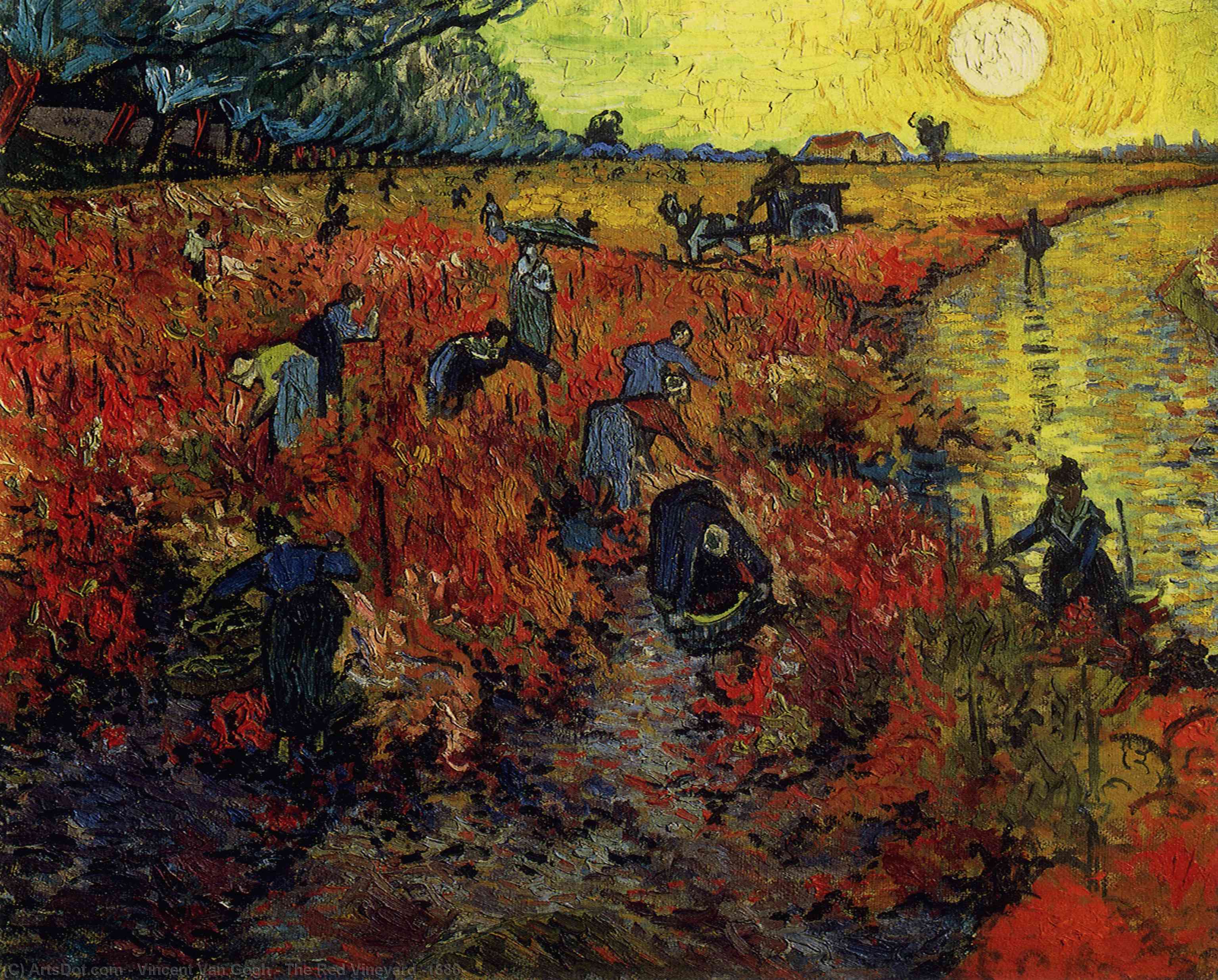 The Red Vineyard [1888] — Vincent Willem Van Gogh