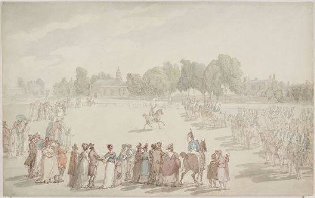 Review On Kew Green — Thomas Rowlandson