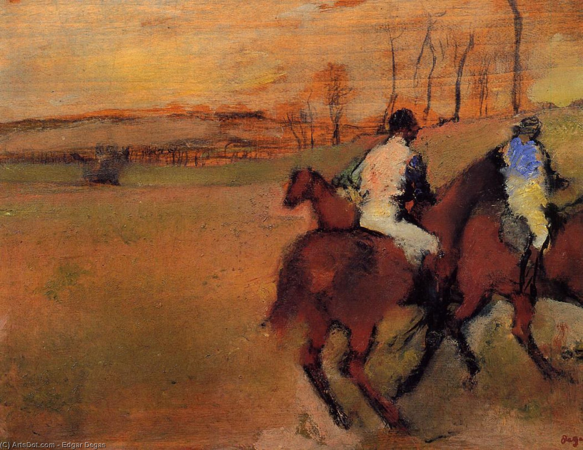 Horses And Jockeys — Edgar Degas